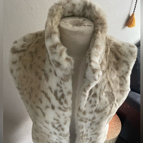 Giacca Leopard Fox Fur Vest - Picture 5 of 8